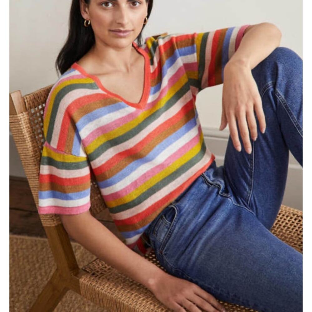 Boden Multicolor Striped Blouse